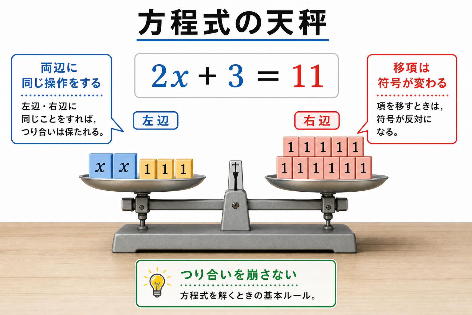 一次方程式の天秤