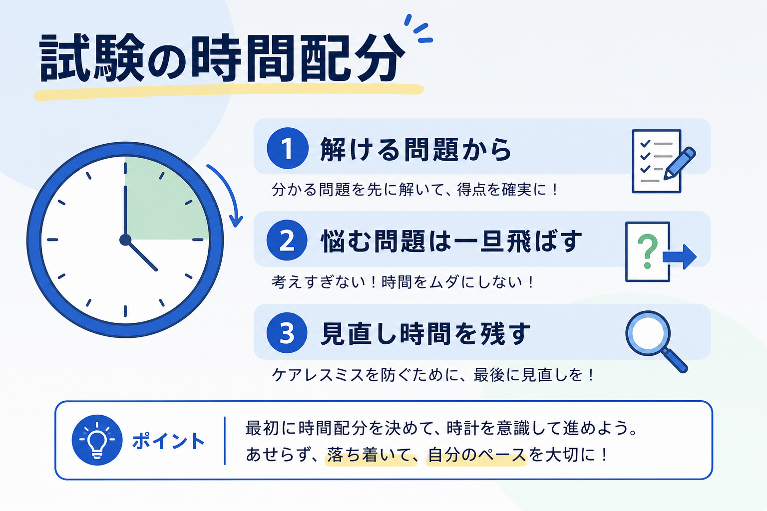 時間配分